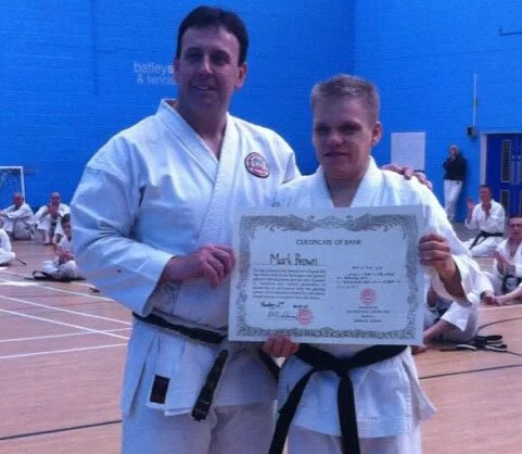 Mark Brown gets his black belt despite been totally blind. Watch the footage here.