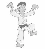 Student peforming Karate Kata and Bunkai